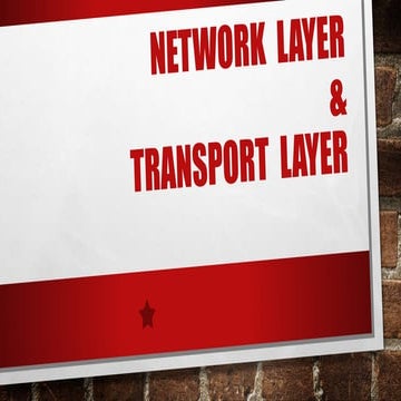 Network layer | PPT