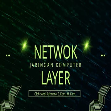 Jarkom Jaringan komputer Network Layer.pptx