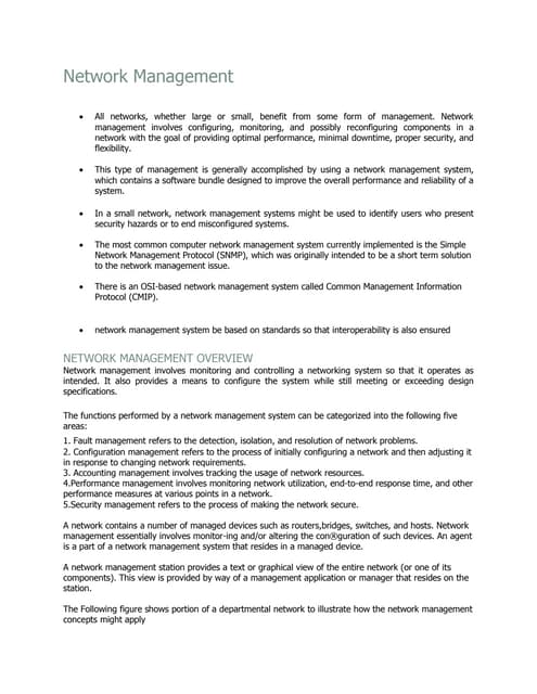 Network management ppt | PPT image.