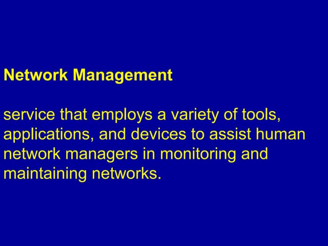 Network management  aa