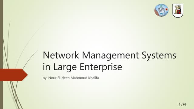 Illustration of G Network Management For Large Enterprises