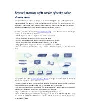 Network mapping software for effect...