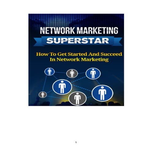 Network marketing superstar