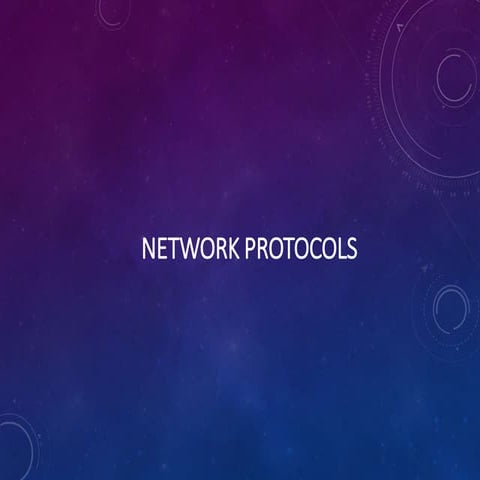 Protocols of network in computer science | PPT