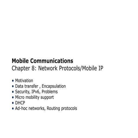 Mobile Network Layer | PDF