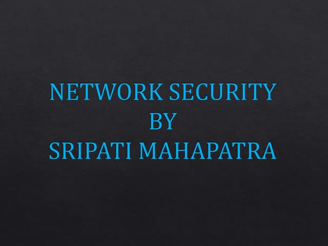 Network Security & Ethical Hacking