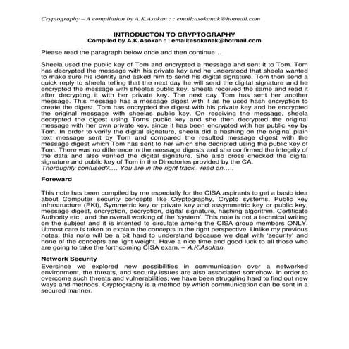 Network security notes