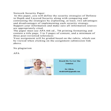 Network Security Paper In this paper, you will define the securit.docx