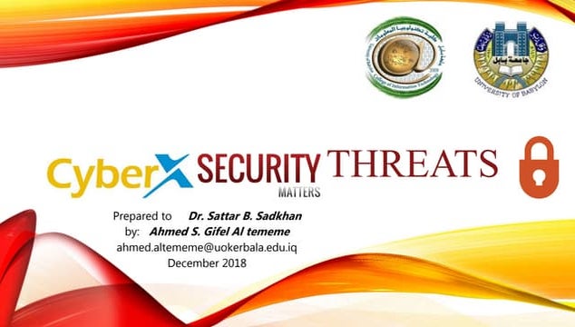 Network security threats ahmed s. gifel