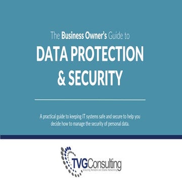 The Business Owner's Guide to Data Protection & Security