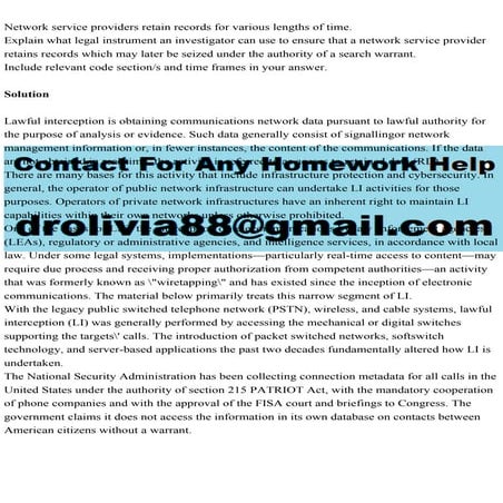 Network service providers retain records for various lengths of time.pdf