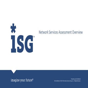 ISG Network Services Assessment Overview