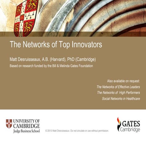 The Networks of Top Innovators