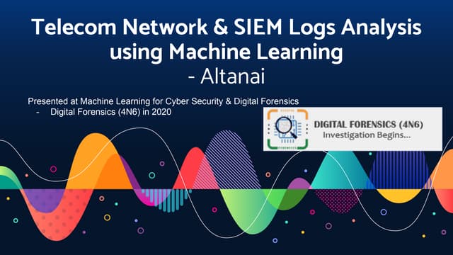 Telecom Network & SIEM logs analysis using machine learning