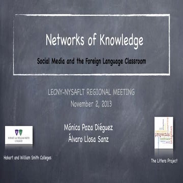 Networks of knowledge. Social Media in the [Foreign Language] Classroom