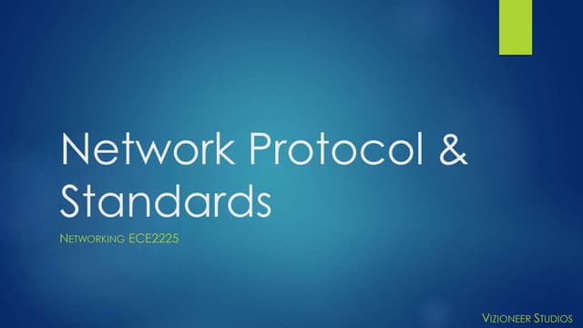 Network standards & protocols