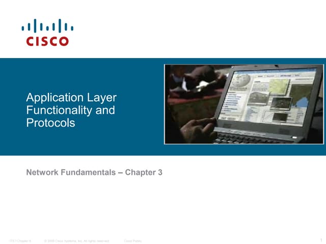 Application Layer Functionality and Protocols