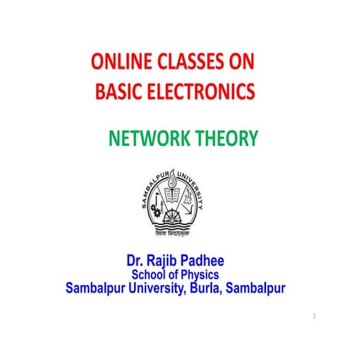 Network Theory.pdf for electronics students