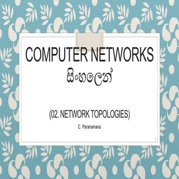 Network topologies c_paranamana