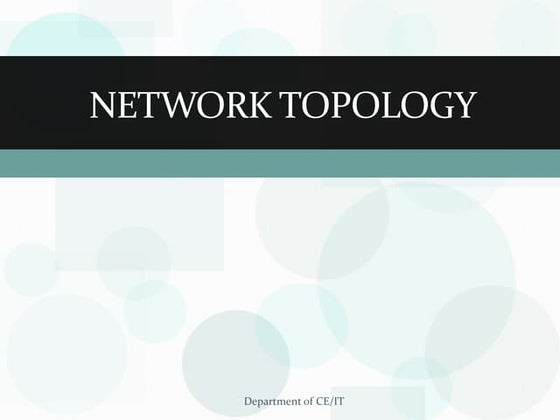 Network topology | PPTX