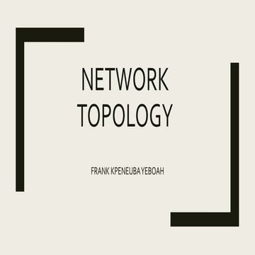 Network topology | PPTX