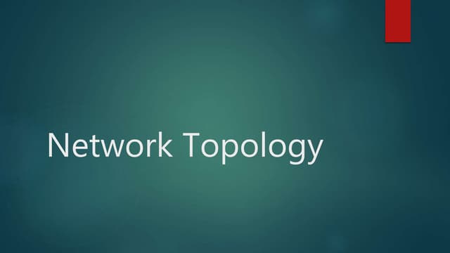 Network topology