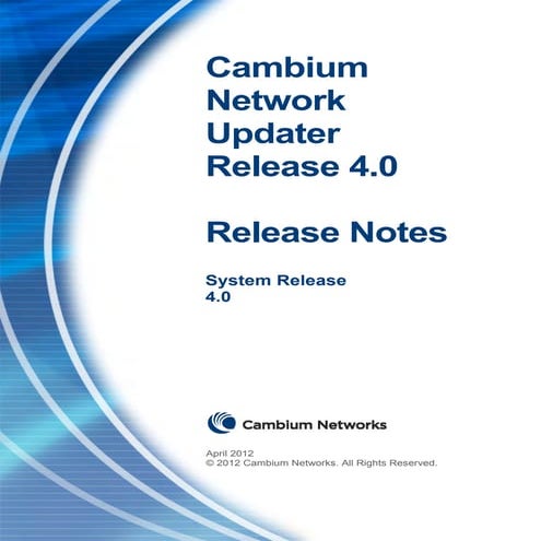 Network updater4 0releasenotesissue1