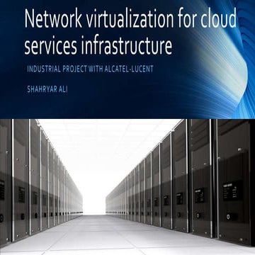 Network Virtualization for Cloud Services Infrastructure
