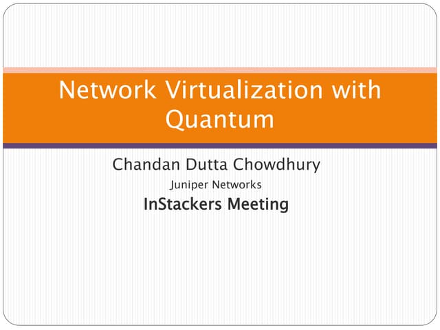 Network Virtualization with quantum 
