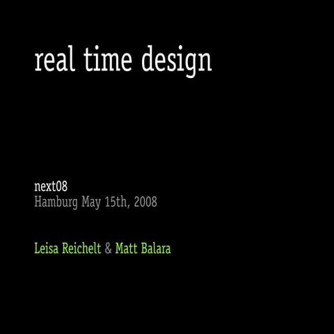 Real Time Design