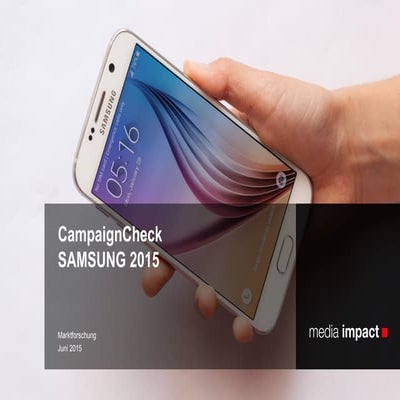 Digital-Cross-Device CampaignCheck Samsung