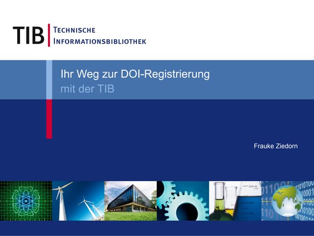 Ihr Weg zur DOI-Registrierung mit der TIB