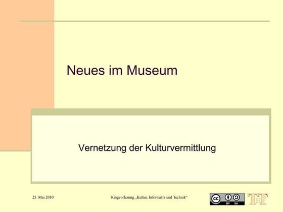 Neues im Museum: Vernetzung der Kulturvermittlung
