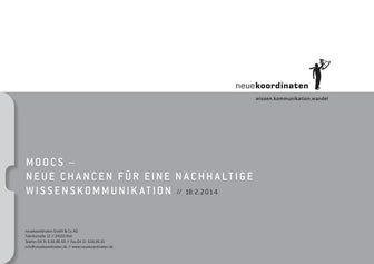 MOOCs - Die Erfolgsfaktoren