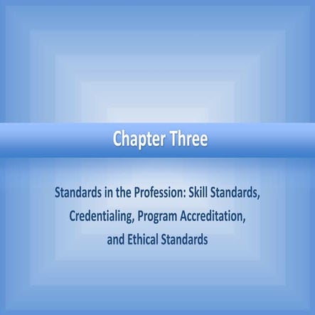 HUS 201 Chapter Three