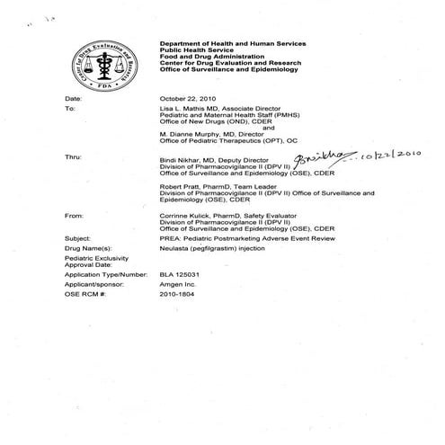 Global Medical Cures™ | NEULASTA- Pediatric PostMarketing Adverse Event Review