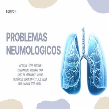 Patologías relacionadas a Neumologia …..