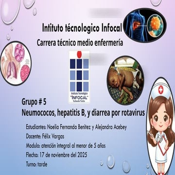 Neumococo por enfermedad en menores de edad | PPTX