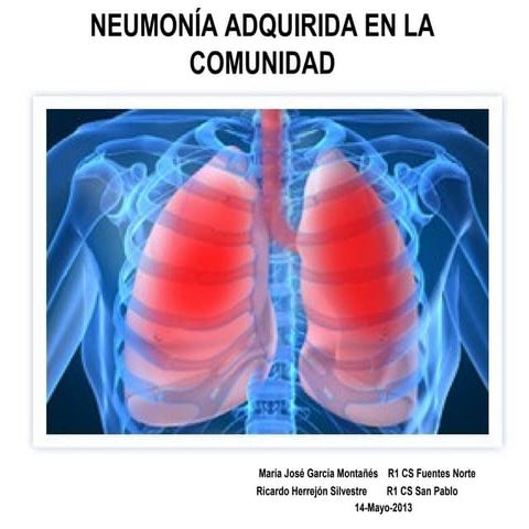 (2013-05-14) Neumonía adquirida en la comunidad (ppt)