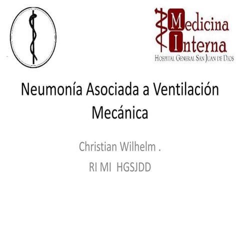 Neumonía asociada a ventilación mecánica