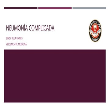 Neumonía complicada