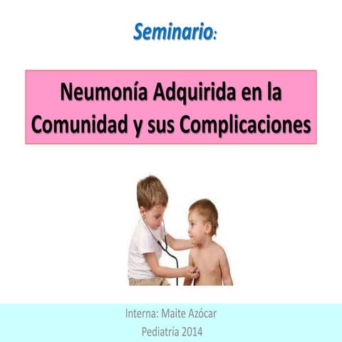 Neumonía en pediatría