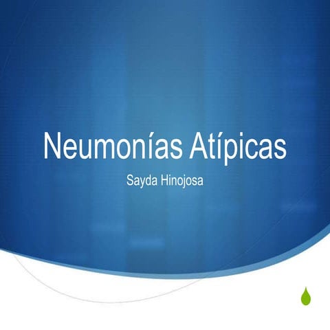 Neumonías atípicas