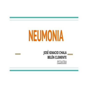 Neumonia en pediatria