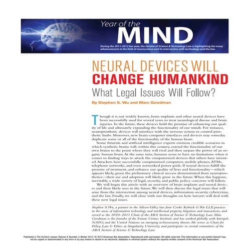Neural devices will change humankind