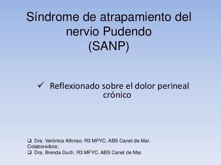 foto de la esposa del dolor perineal