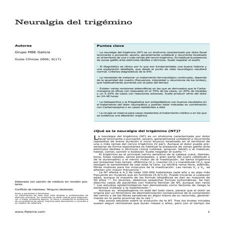 Neuralgia trigemino