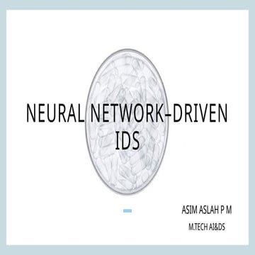 network intrusion detection using deep learning | PPTX