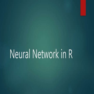 Neural network in R by Aman Chauhan