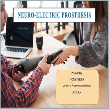 NEURO-ELECTRIC PROSTHESIS- NEUROPROSTHESIS